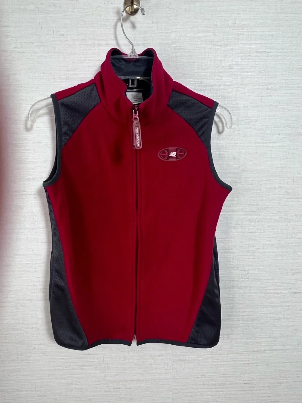 New Balance Boys Red Fleece Vest